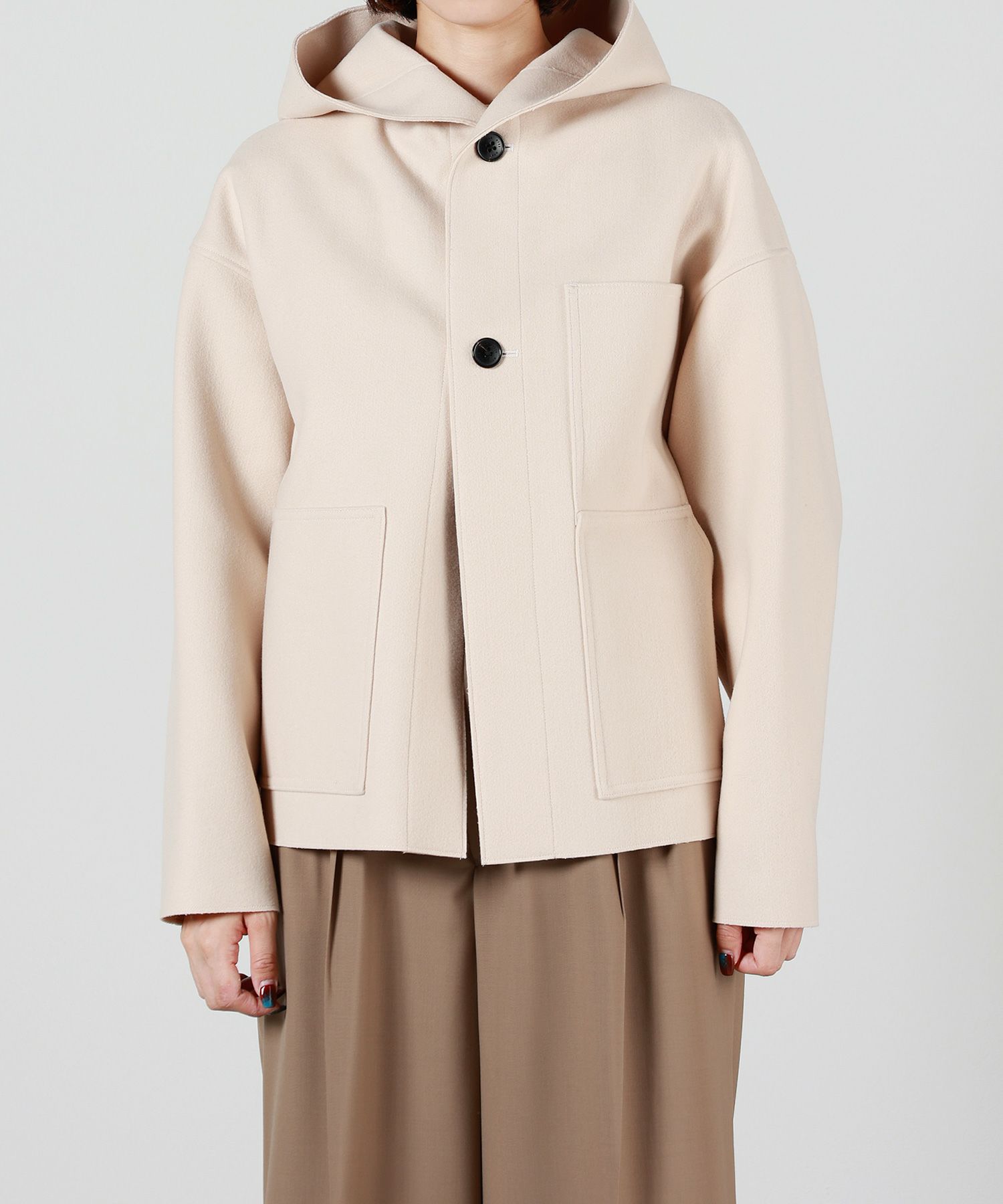 HYKE(ハイク)】MELTON HOODED WORK JACKET｜PARIGOT ONLINE（パリゴ 