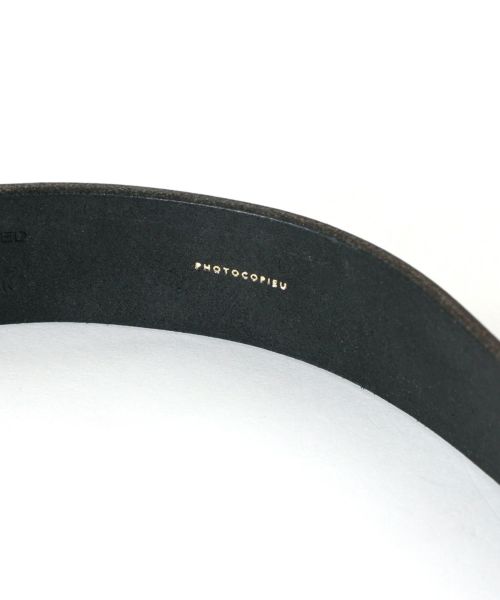 PHOTOCOPIEU(フォトコピュー)】 OVAL BUCKLE LEATHER BELT｜PARIGOT ONLINE（パリゴオンライン）