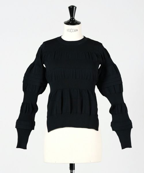 ENFOLD エンフォルド LAYERED PULLOVER 38 黒 ENFOLD(エンフォルド)】 FAKE-LAYERED PULLOVER｜PARIGOT ONLINE