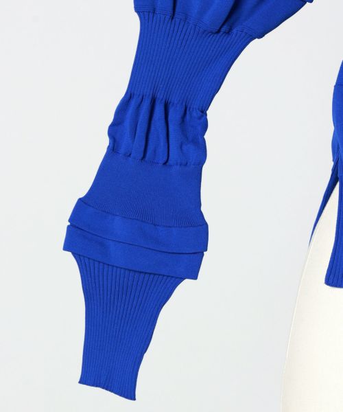ENFOLD エンフォルド ニット コットン 綿 トップス 青 ブルー 洗える ENFOLD - ENFOLD◉ SILK＊COTTON PULLOVERの通販 by monkey's