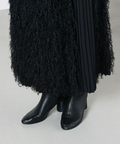 HYKEハイクFRINGE SKIRT フリンジスカート HYKE / ハイク | 2024AW | FRINGE SKIRT / フリンジ プリーツ