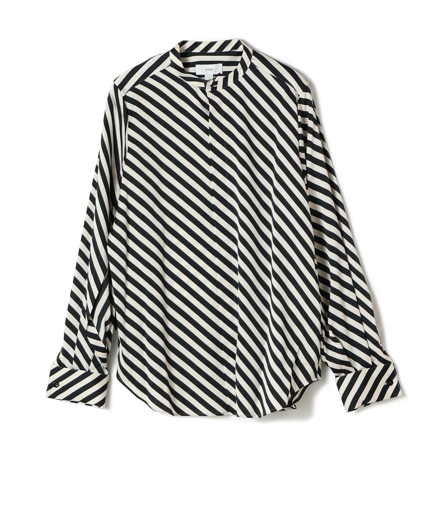 HYKE(ハイク)】 STRIPE HAMMER SATIN BLOUSE｜PARIGOT ONLINE（パリゴ 