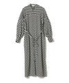 【新品】HYKE STRIPE HAMMER SATIN DRESS サイズ1 STRIPE HAMMER SATIN DRESS | HYKE