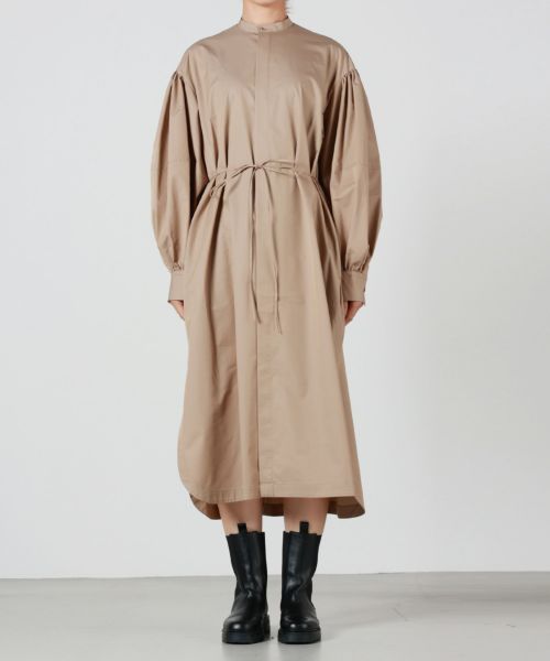 HYKE(ハイク)】 T/C BALLOON SLEEVE DRESS｜PARIGOT ONLINE（パリゴオンライン）