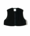 HYKE(ハイク)】 《25AW予約》FAUX SHEARING VEST｜PARIGOT