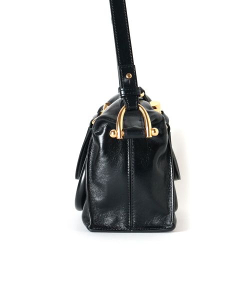 Chloe(クロエ)】 シャイニーレザー製PARATY 24スモールバッグ Chloe(クロエ)】 シャイニーレザー製PARATY 24スモールバッグ