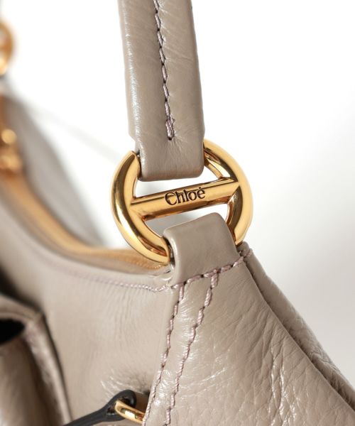 ★Chloe★ クロエ グレインレザー製THE 99ショルダーバッグ Chloé The 99 Shoulder Bag In Grained Leather in Dark khaki