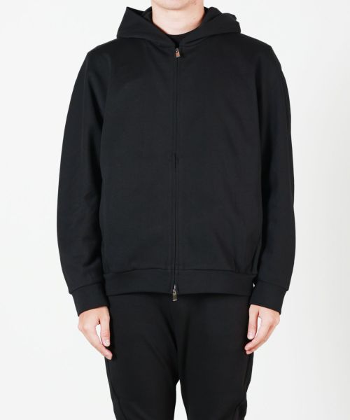 ATTACHMENT(アタッチメント)】 CO/PE DOUBLE KNIT ZIP UP HOODIE｜PARIGOT  ONLINE（パリゴオンライン）