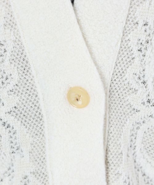 PHOTOCOPIEU(フォトコピュー)】 WIDE JACQUARD CARDIGAN PHOTOCOPIEU(フォトコピュー)】 WIDE JACQUARD CARDIGAN