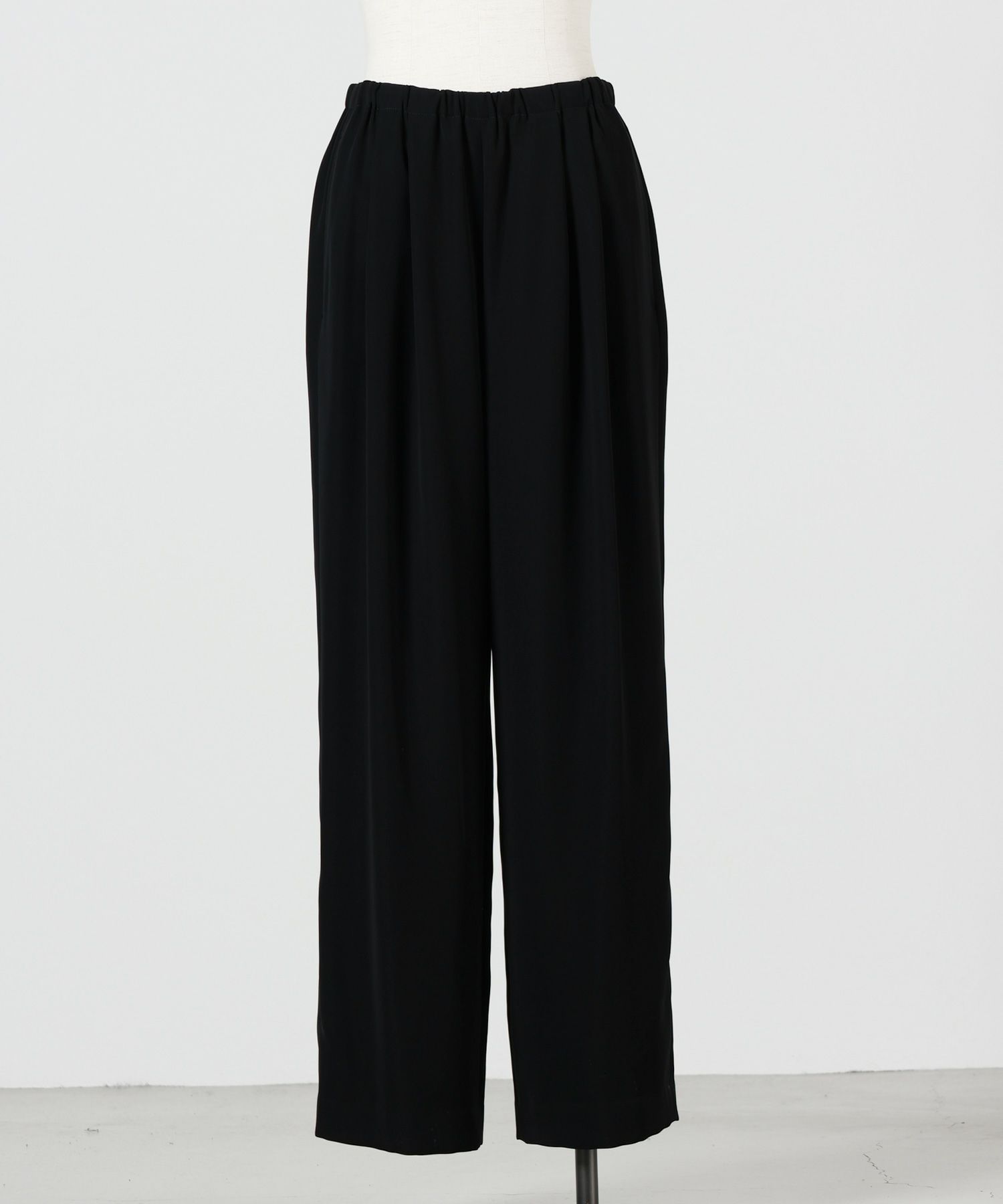 ENFOLD エンフォルド 24SS MELTY ORGANDY FORMED EGG PANTS メルティ  