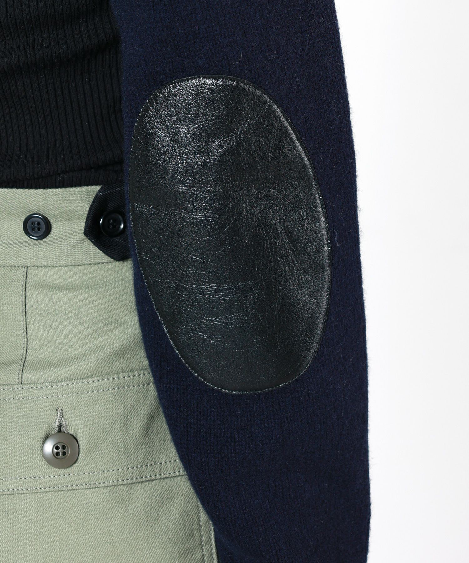 INSCRIRE(アンスクリア)】 Elbow Patch Cropped Knit｜PARIGOT ONLINE