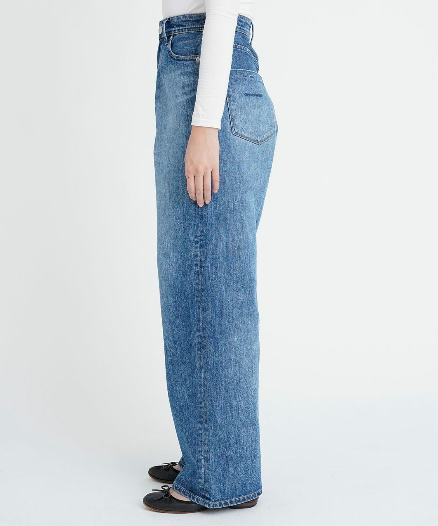 PARIGOTパリゴハイウエストワイドデニムパンツ PARIGOT パリゴ 1タック  