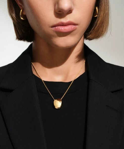 【関税込】◆TOM WOOD トムウッド◆Pebble Pendant ネックレス Pebble Pendant Gold - Tom Wood Project Official Online Store