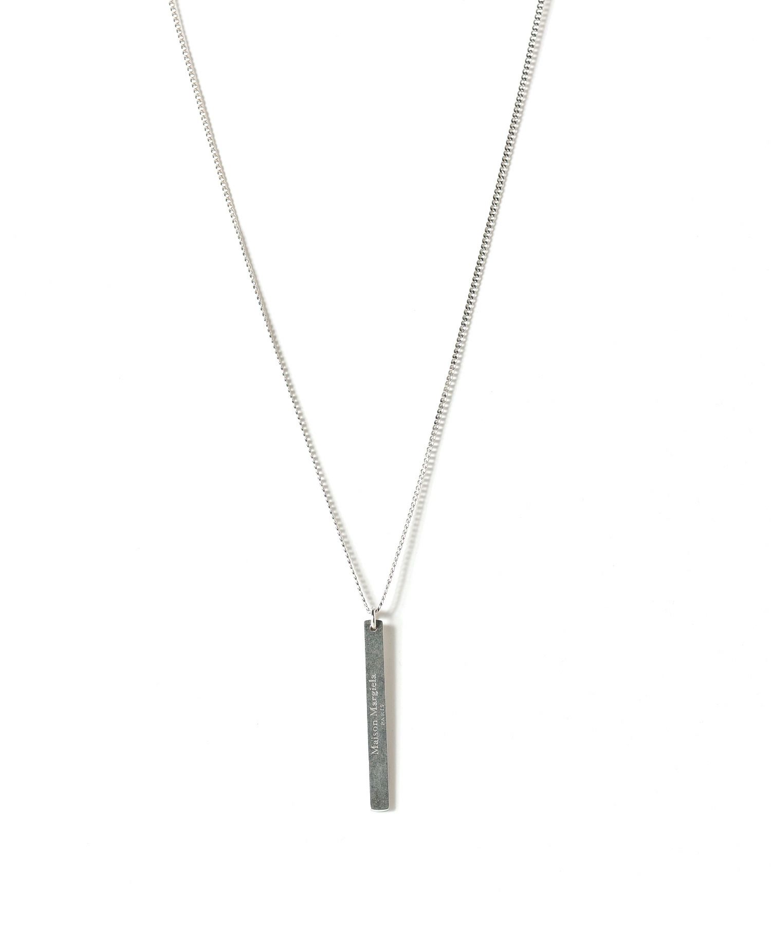 MM6 Maison Margiela ロゴプレートチェーンネックレス 佳き 