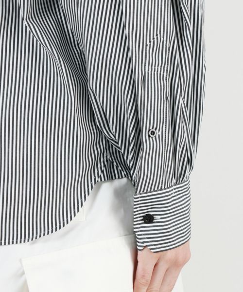 【HYKE】STRIPED BALLOON SLEEVE BLOUSE サイズ1 HYKE(ハイク)】 STRIPE BALOON SLEEVE BLOUSE｜PARIGOT ONLINE