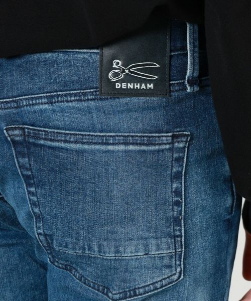 DENHAM ダークブルー スリムフィットデニム DENHAM デンハム レイザー スリム フィット ジーンズ メンズ