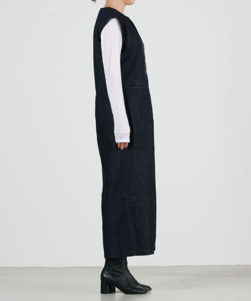 JAPAN DENIM(ジャパンデニム)】 FRONT ZIP DRESS｜PARIGOT
