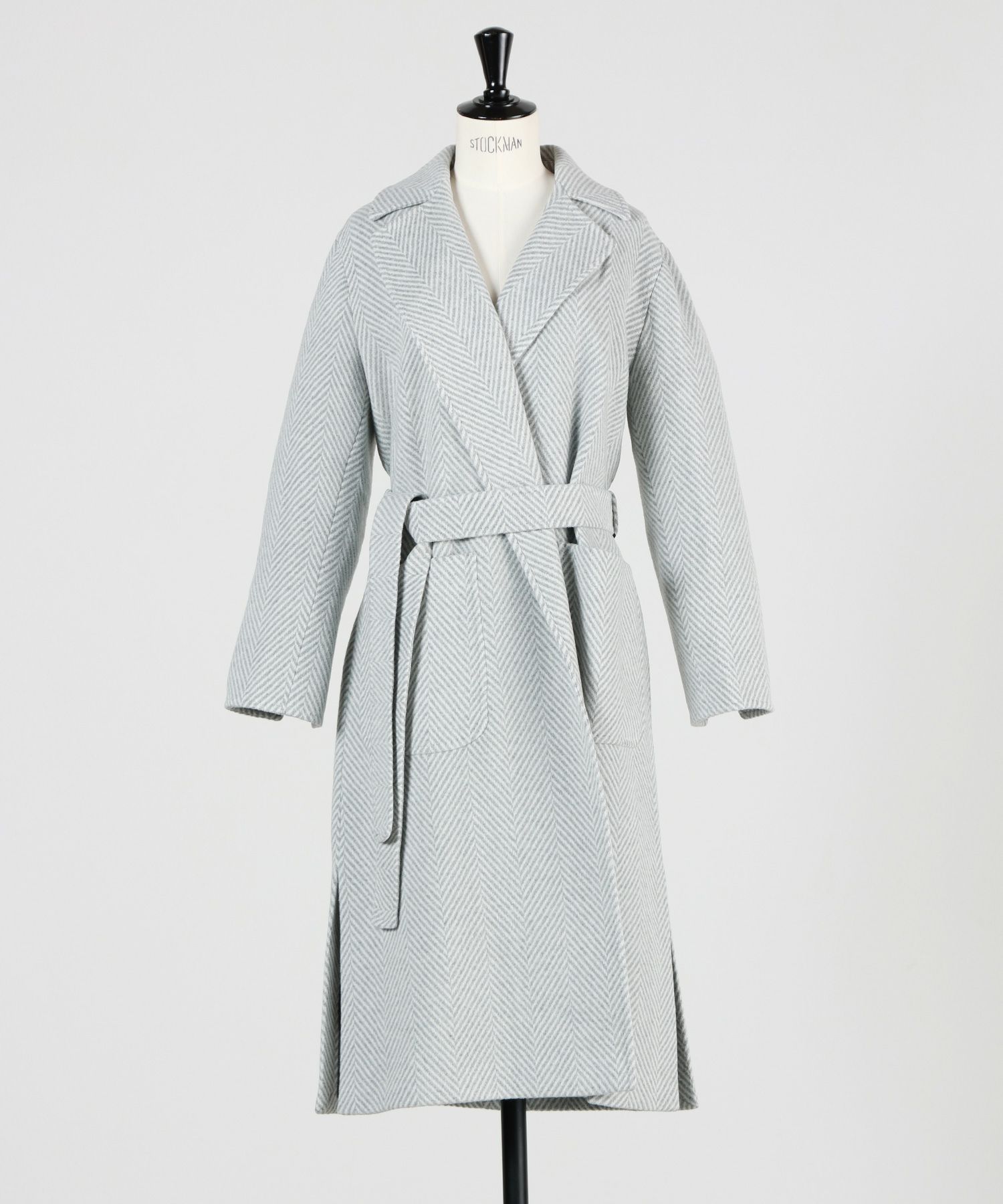 LENOCI(レノーチ)】 ウールヘリンボーンロングコート｜PARIGOT ONLINE  