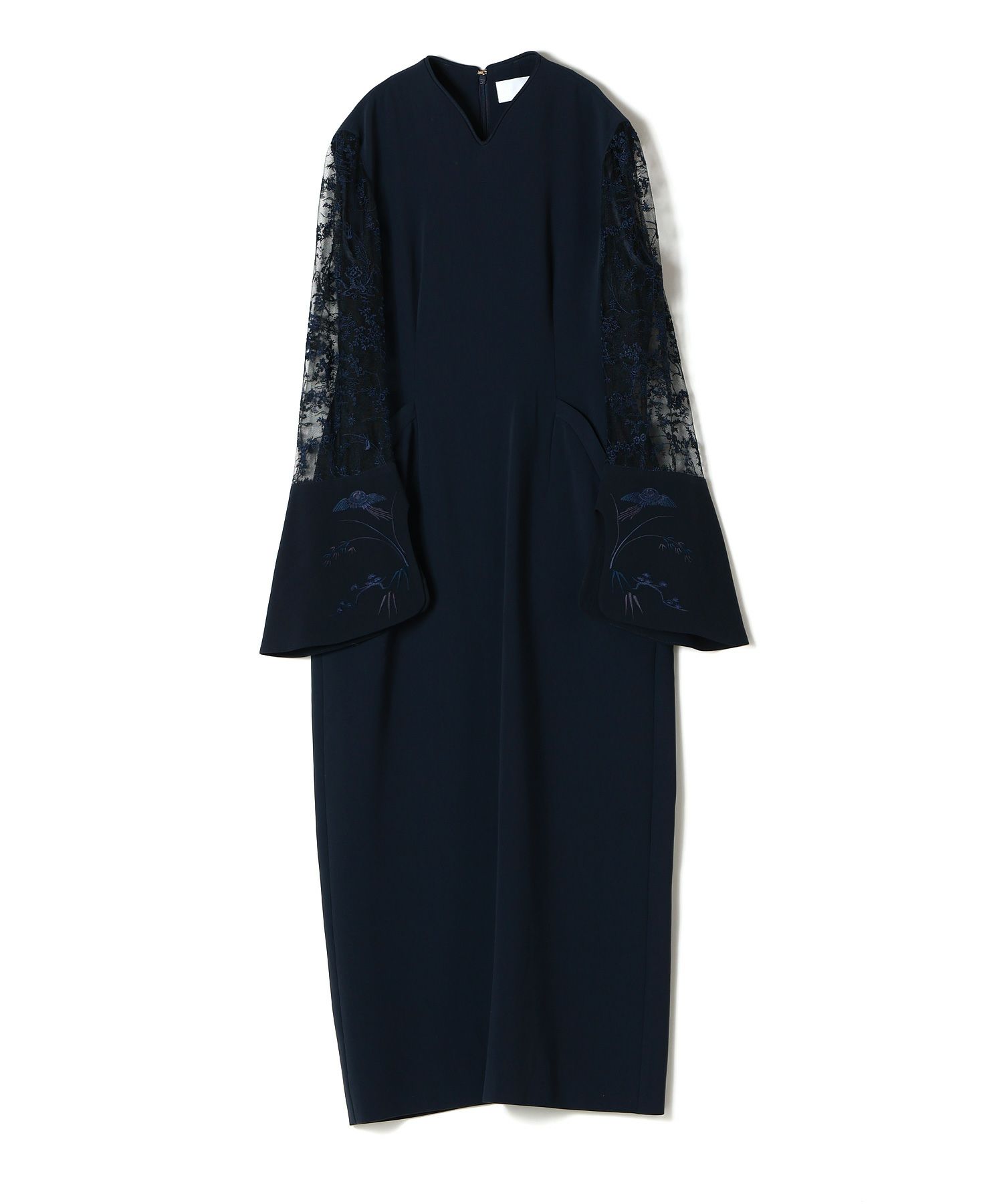 現行◇マメクロゴウチ/Mame Kurogouchi◇120cm はやい 長袖ワンピース  