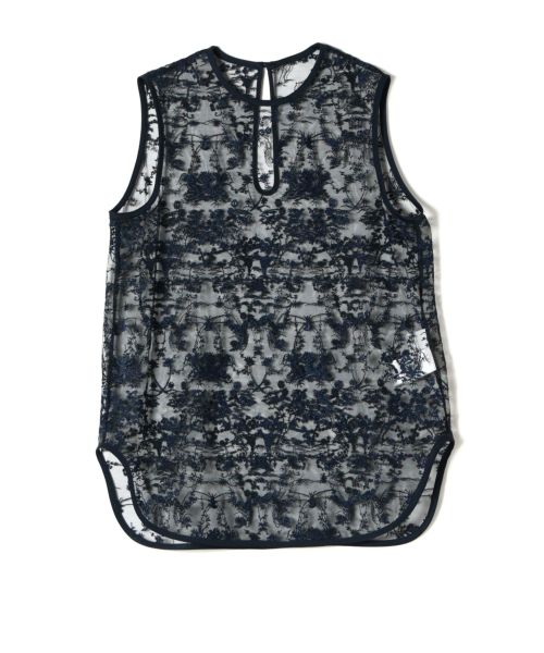 Mame Kurogouchi Floral Lace Sleeveless Top - Altamira