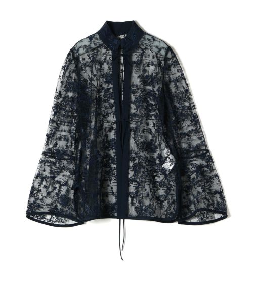 Mame Kurogouchi(マメ クロゴウチ)】 Floral Lace Stand Collar