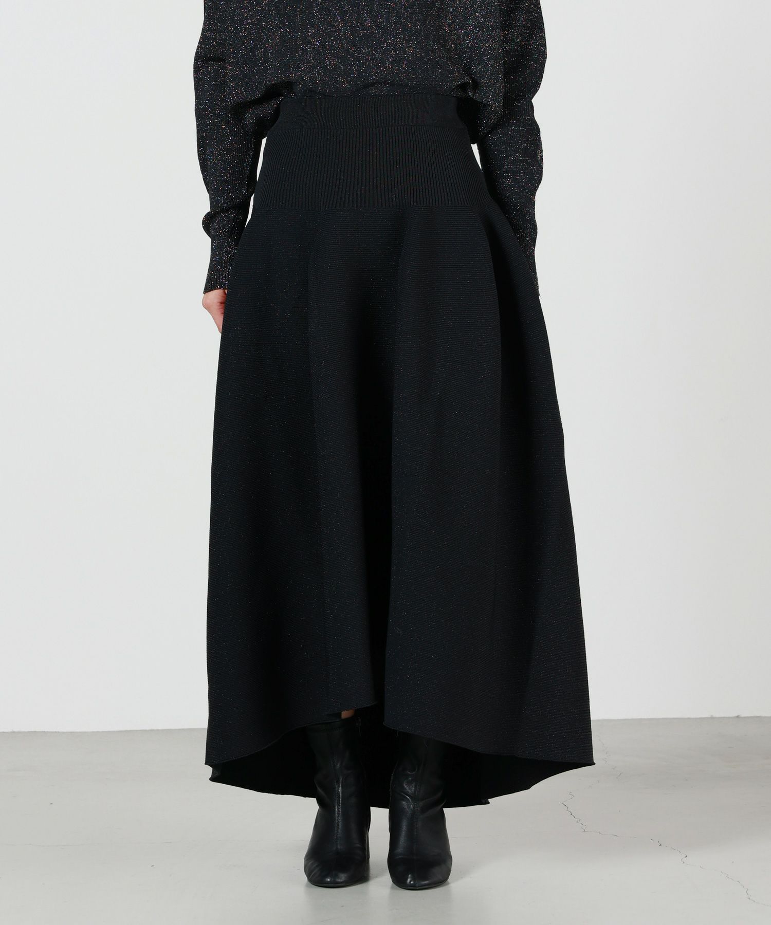 CFCL(シーエフシーエル)】 POTTERY GLITTER ROUND HEM SKIRT｜PARIGOT 