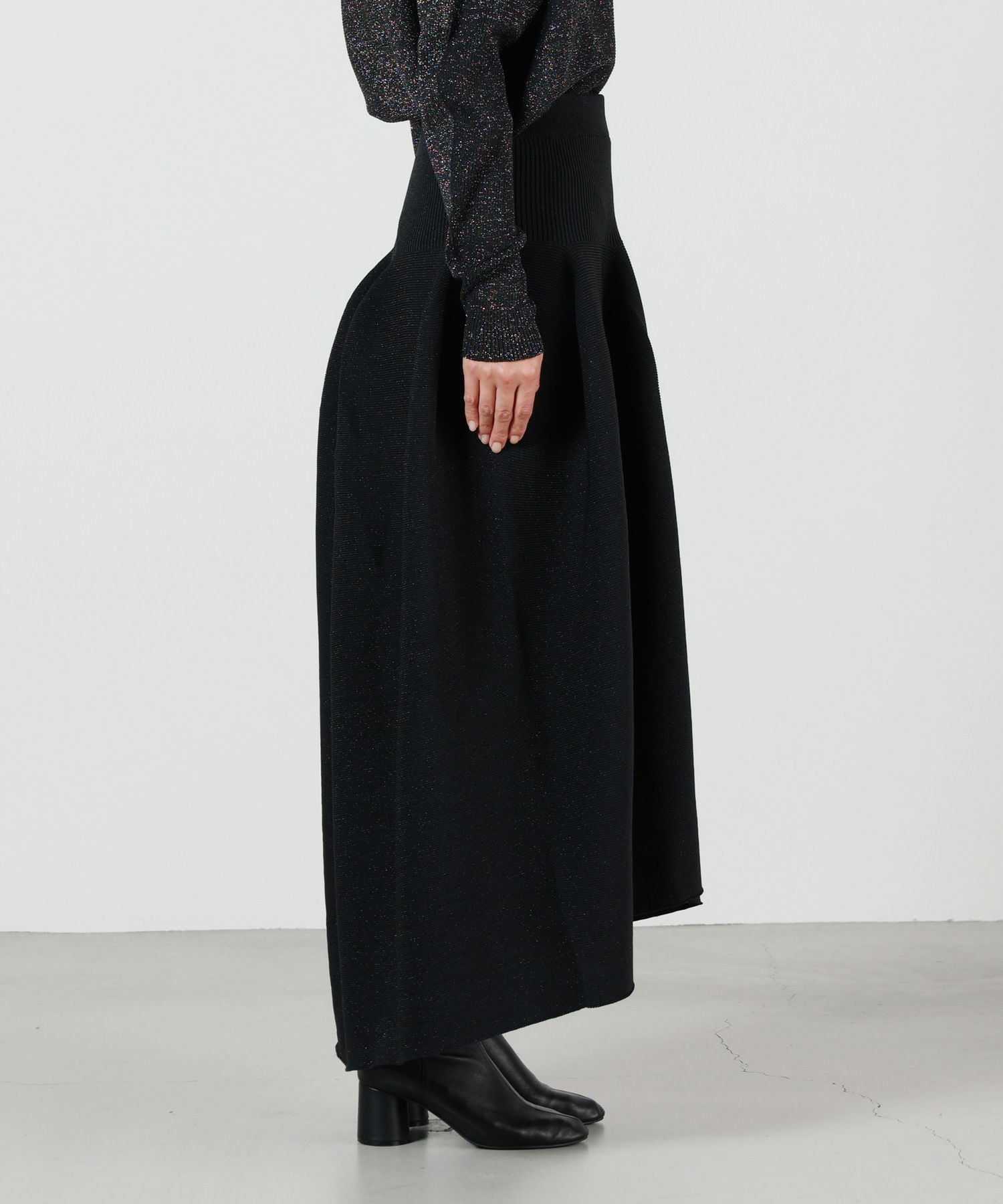 CFCL(シーエフシーエル)】 POTTERY GLITTER ROUND HEM SKIRT｜PARIGOT 
