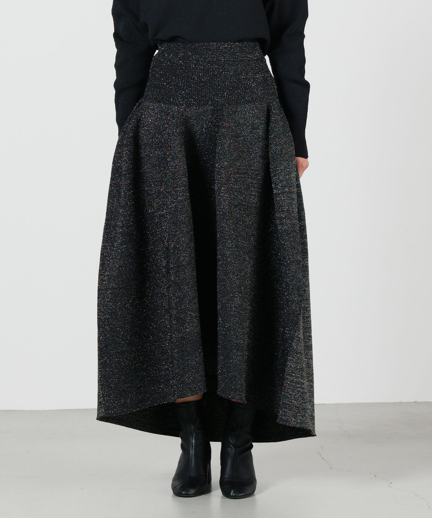 CFCL(シーエフシーエル)】 POTTERY GLITTER ROUND HEM SKIRT｜PARIGOT 