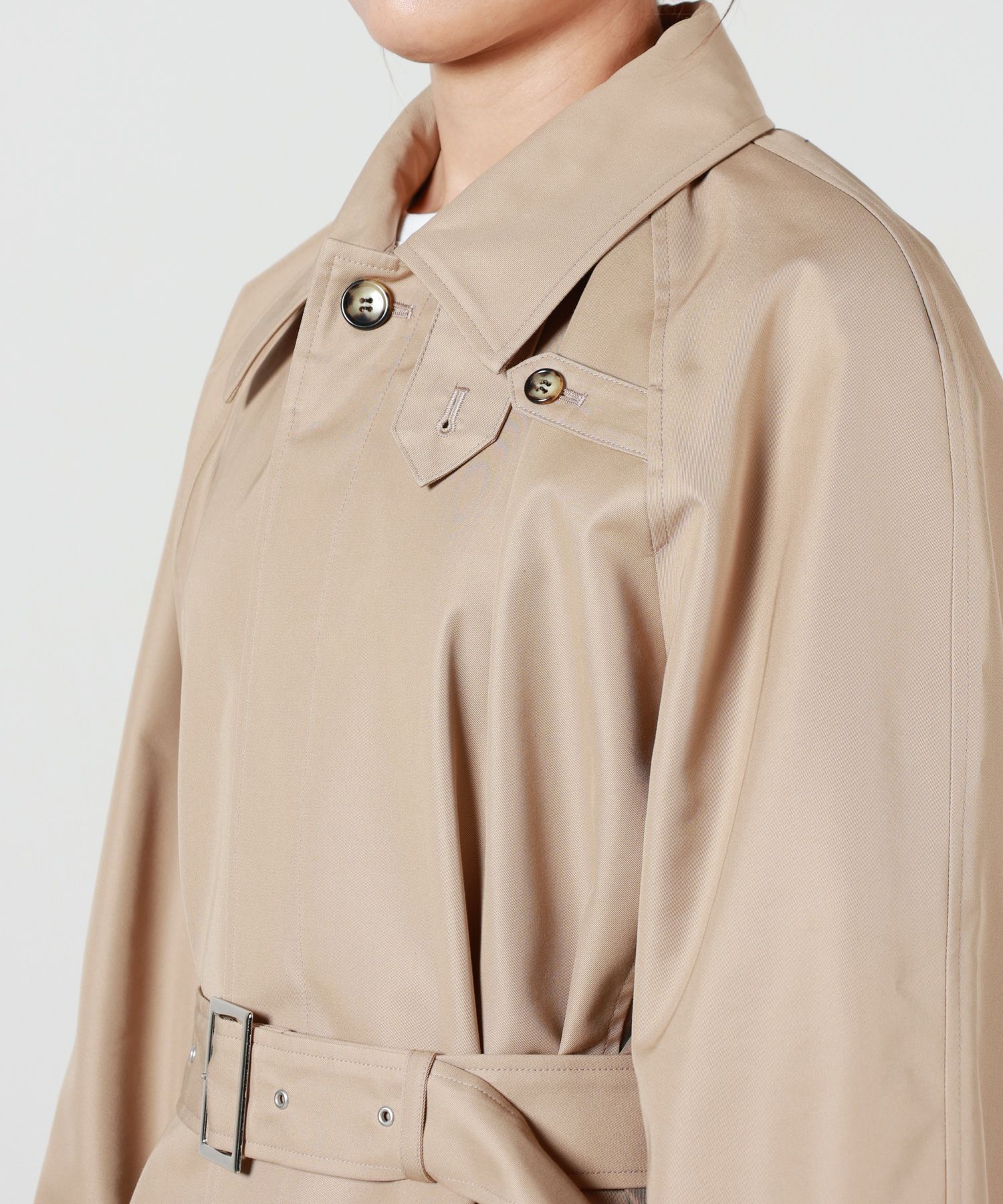 EZUMi(エズミ)】 《25SS予約》バイカラーステンカラーコート｜PARIGOT  