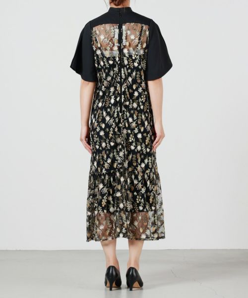 LOKITHO(ロキト)】 FLOWER EMB TIERED DRESS｜PARIGOT ONLINE
