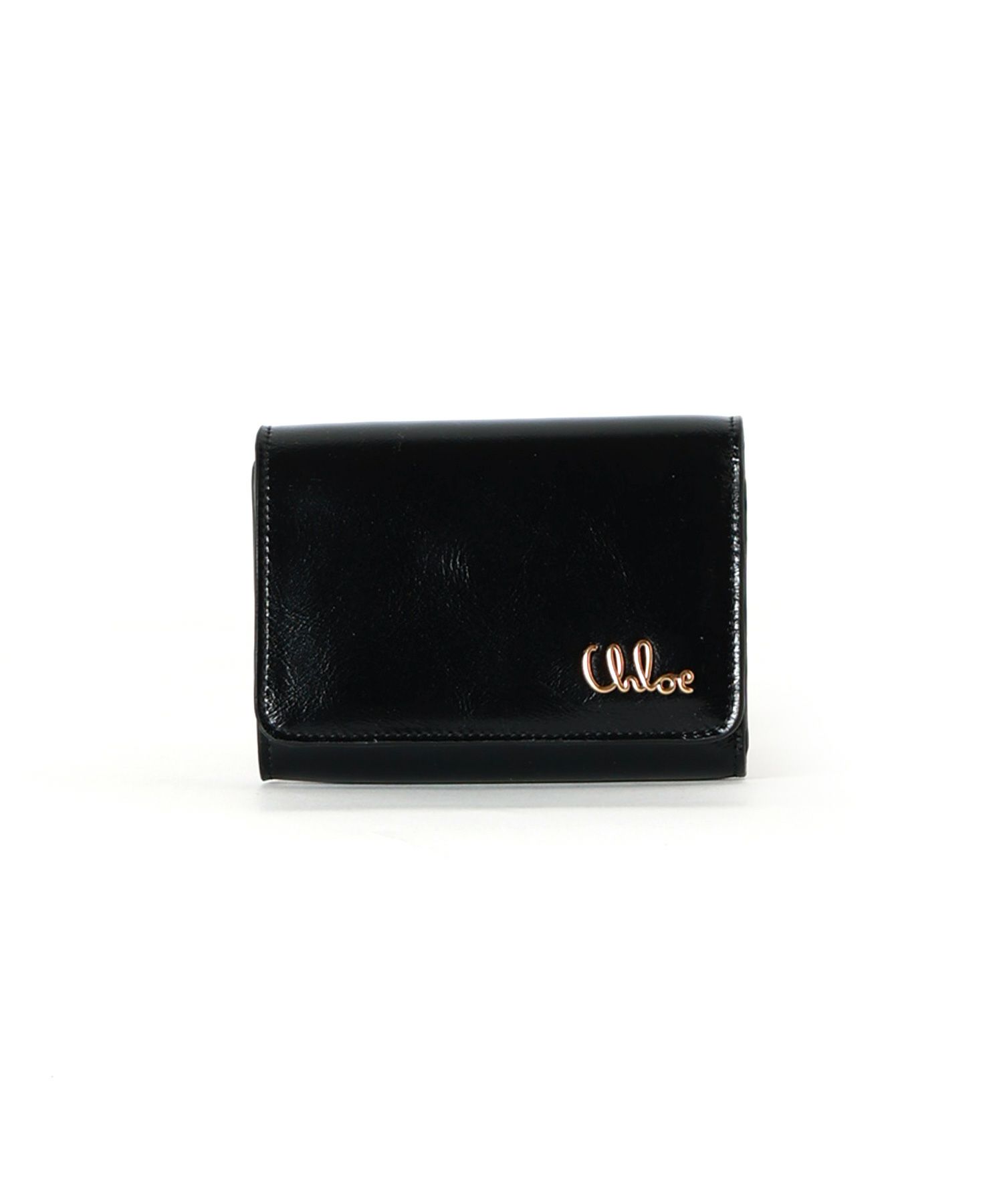 Chloe(クロエ)】 シャイニーレザー製コインポケット付きCHLOE ICONIC