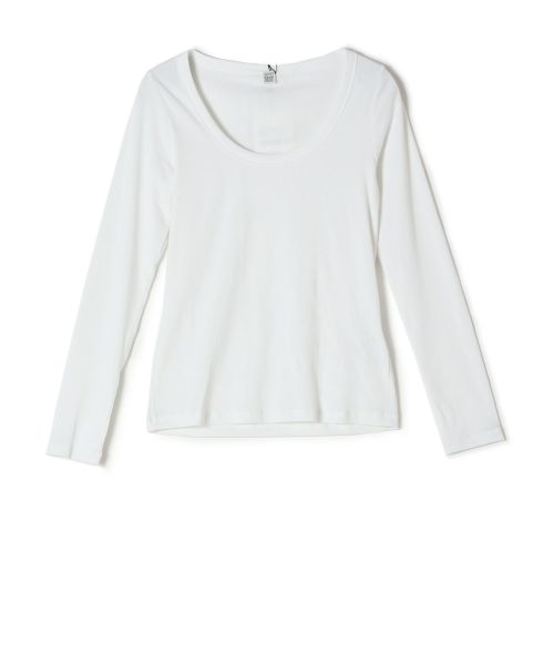 Toteme Classic コットンリブジャージーTシャツ Classic コットンリブジャージーtシャツ - Toteme - レディース