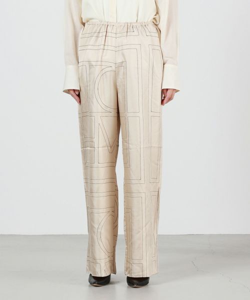 TOTEME(トーテム)】 Monogram silk pj bottoms｜PARIGOT ONLINE