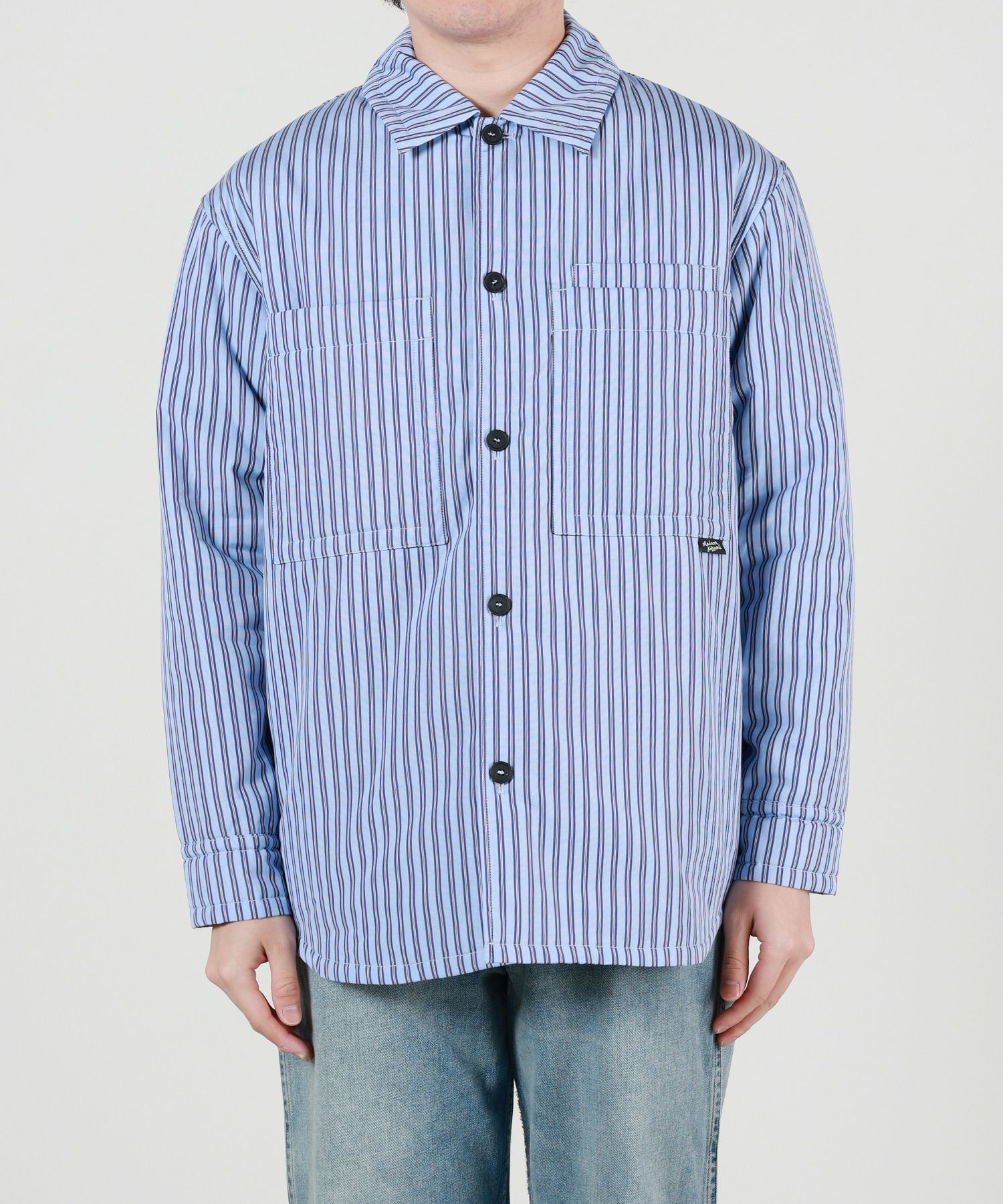 MAISON KITSUNE(メゾンキツネ)】 コットン パデッド オーバーシャツ 