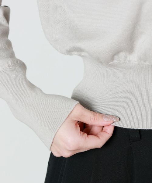 mame kurogouchi◆カーディガン(厚手)/1/ウール/NVY/MM22FW-KN503 mame kurogouchi 21AW ニットカーディガン