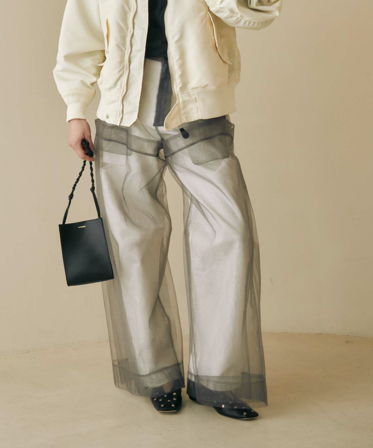 チカキサダ Chika Kisada テーパードパンツ スラックス 麻 リネン 1  