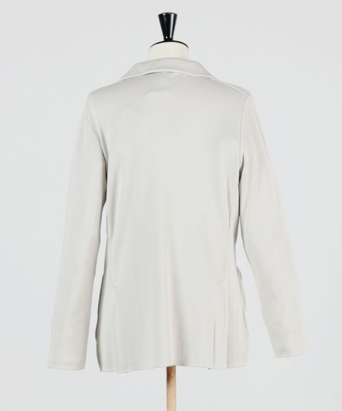 LARDINI ラルディー二 コットンニット 2B テーラードジャケット LARDINI - 柄編み コットン ニット 2B ジャケット / ブラック