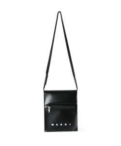 MARNI マルニ　オリジナルポーチ付き　パペット MARNI(マルニ)】 ブラック シューレースストラップ付きポーチ