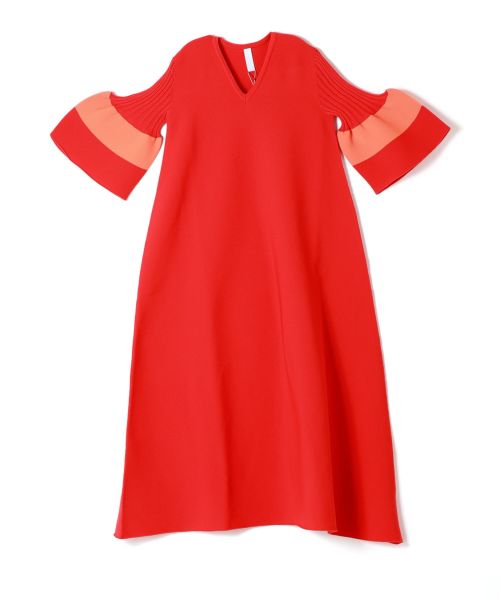 CFCL(シーエフシーエル)】 POTTERY SHORT BELL SLEEVE FLARE