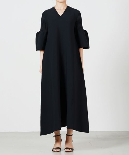 POTTERY REEF SHORT BELL SLEEVE FLARE DRESS