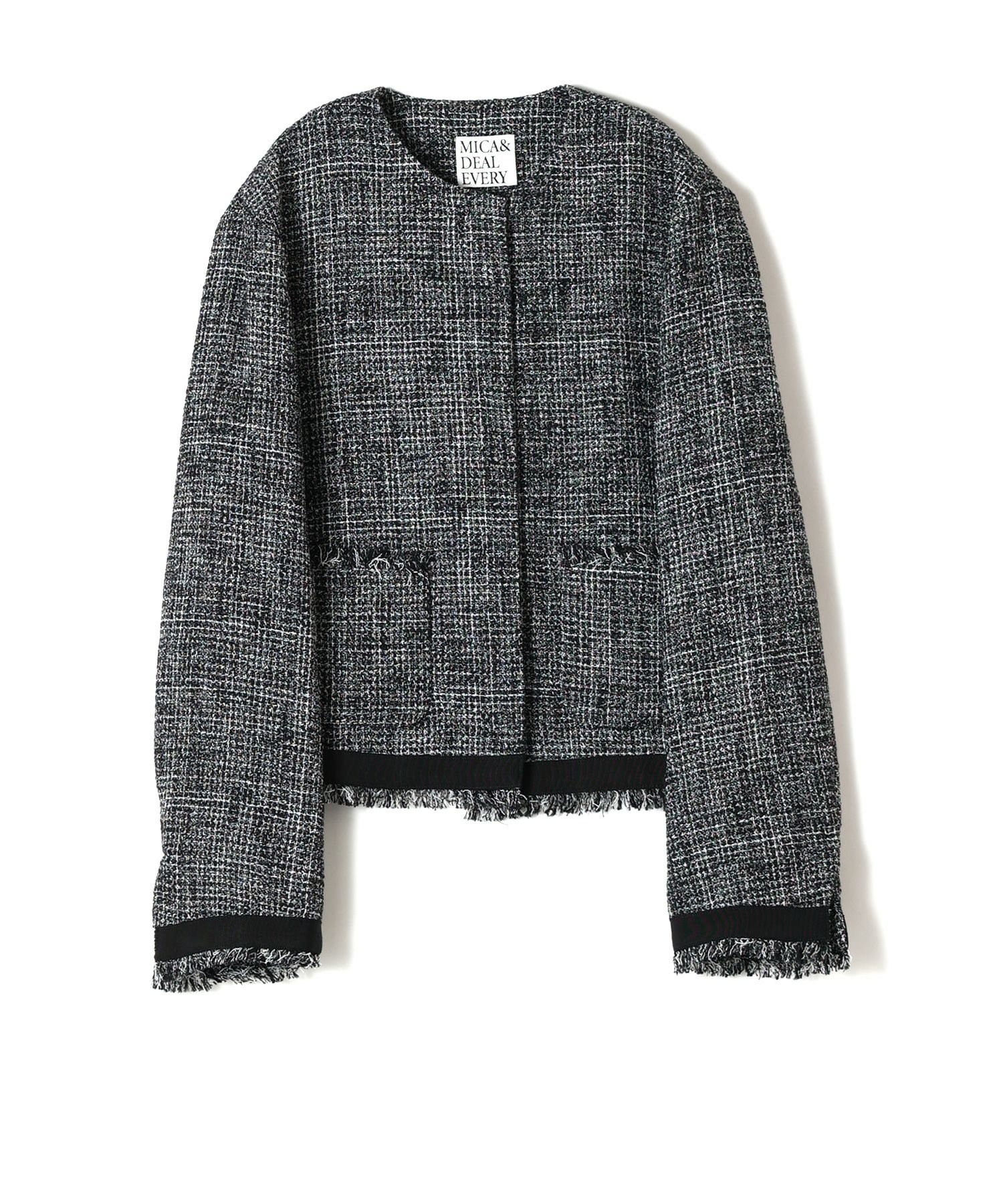 leinwande 最良 Tweed Fringe Cardigan カーディガン