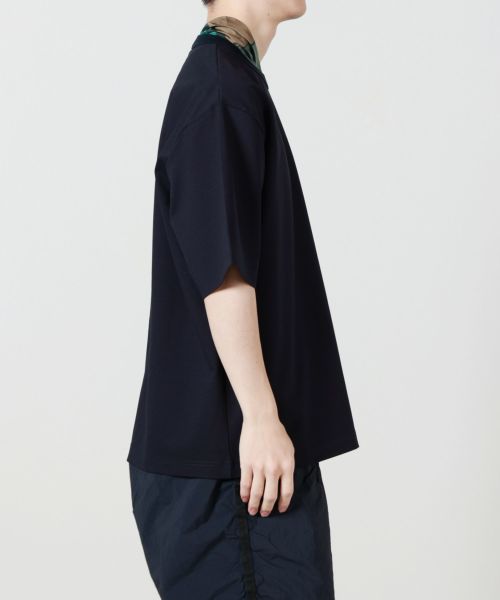 kolor SHIRTS シャツ ネイビー T／C オープンカラー シャツ 1759－01 717 ダーク