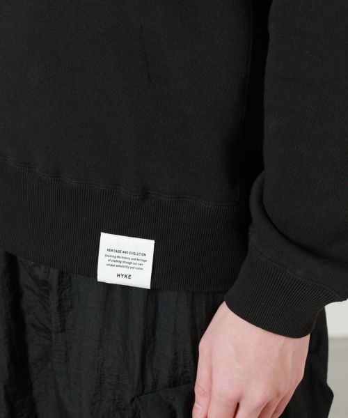HYKE(ハイク)】 SWEAT SHIRT｜PARIGOT ONLINE（パリゴオンライン）