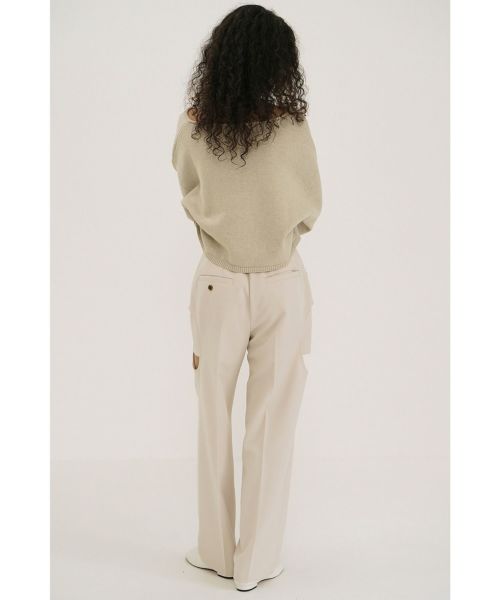 パンツ 25SS CLANE SIDE CIRCLE CUT PANTS CLANE/クラネ】SIDE CIRCLE CUT PANTS/サイドサークルカット