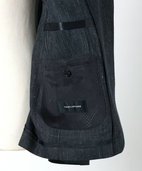 【ほぼ未使用】Tagliatore Dakar ヘリンボーン柄セットアップ 48 17051002054-27.jpg