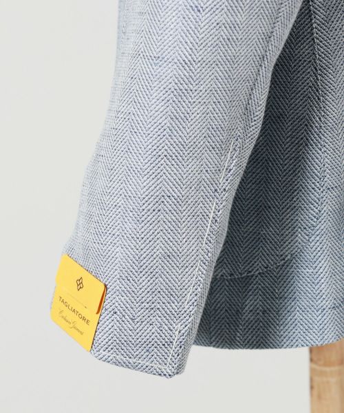 TAGLIATORE(タリアトーレ)】 DAKAR / コットンリネンヘリンボーン