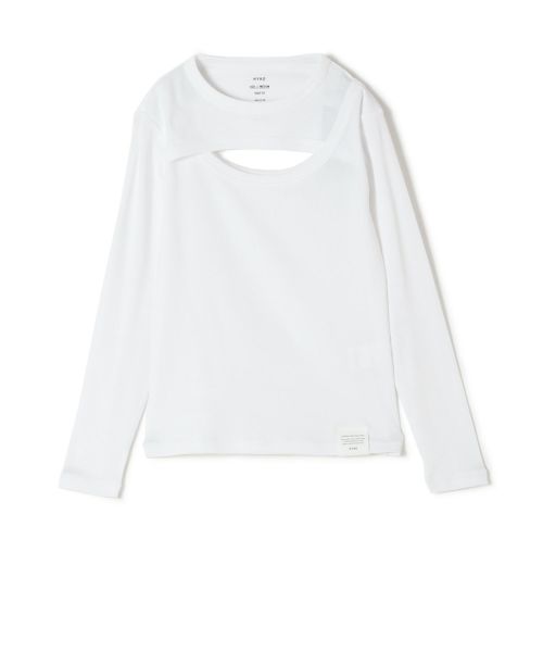 HYKE レイヤードロングスリーブカットソー HYKE＞レイヤード ロングスリーブ カットソー