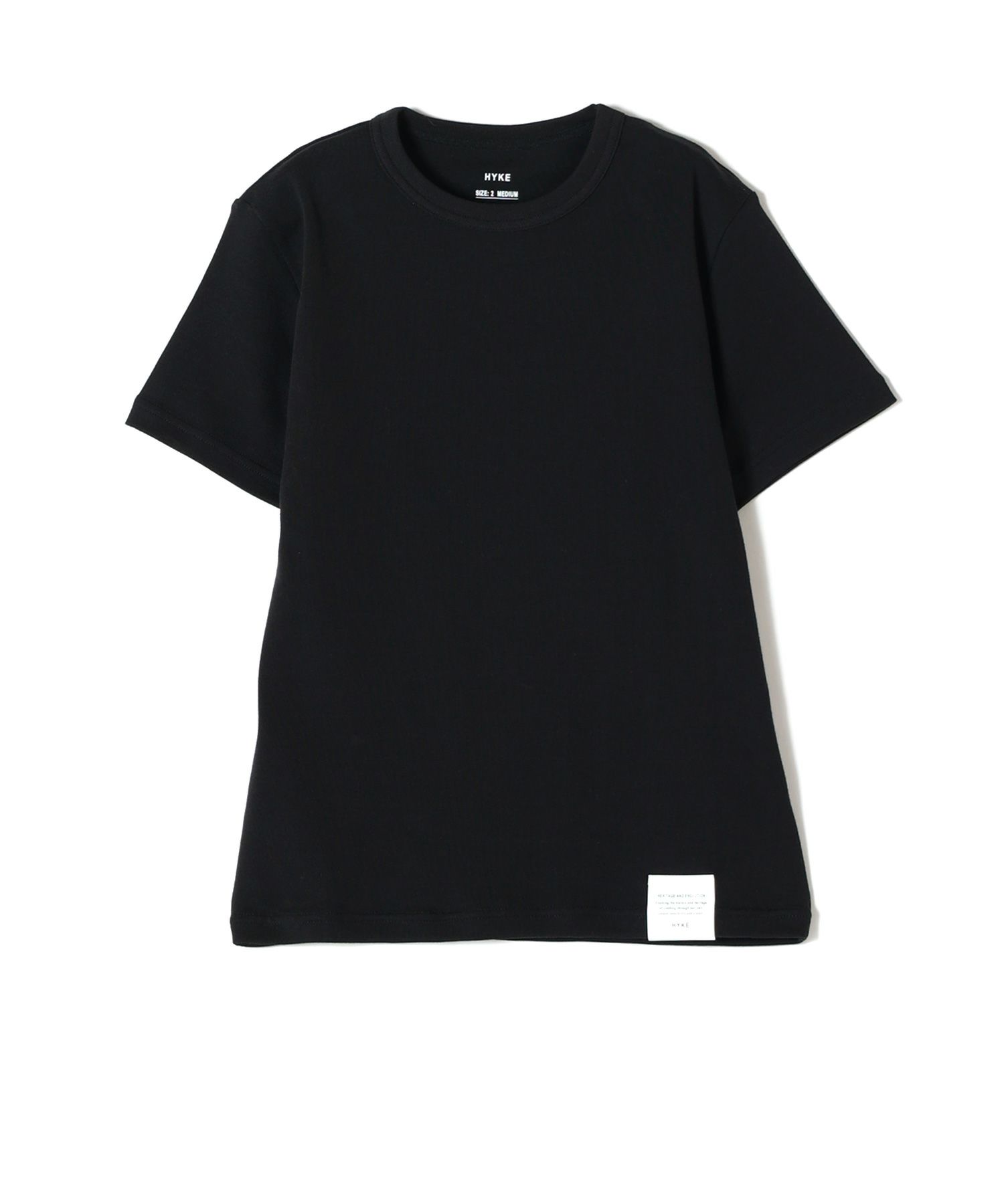 CROPPED SHORT-SLV TEE-クロップショートスリーブTシャツ-HYKE
