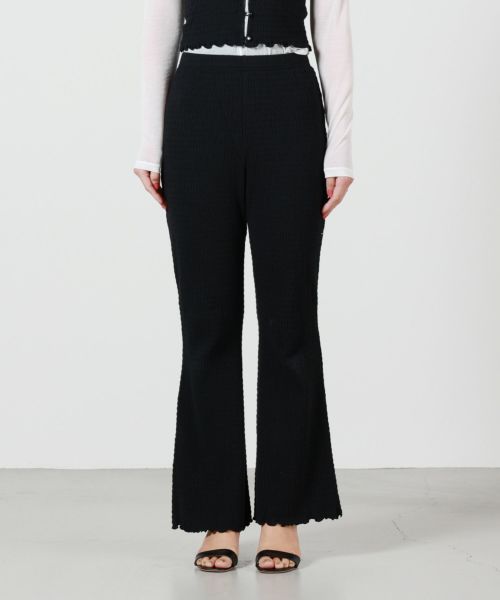 パンツ pheeny Cotton shirring flared pants 2 PHEENY / Cotton Shirring Flared Pants | FLUTTER