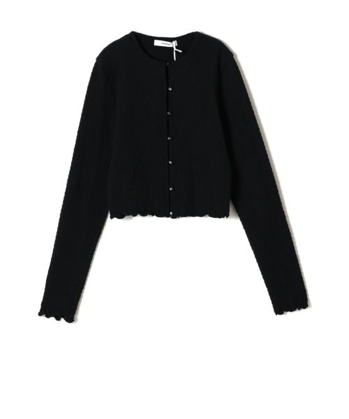 PHEENY(フィーニー)】 Cotton shirring cardigan｜PARIGOT